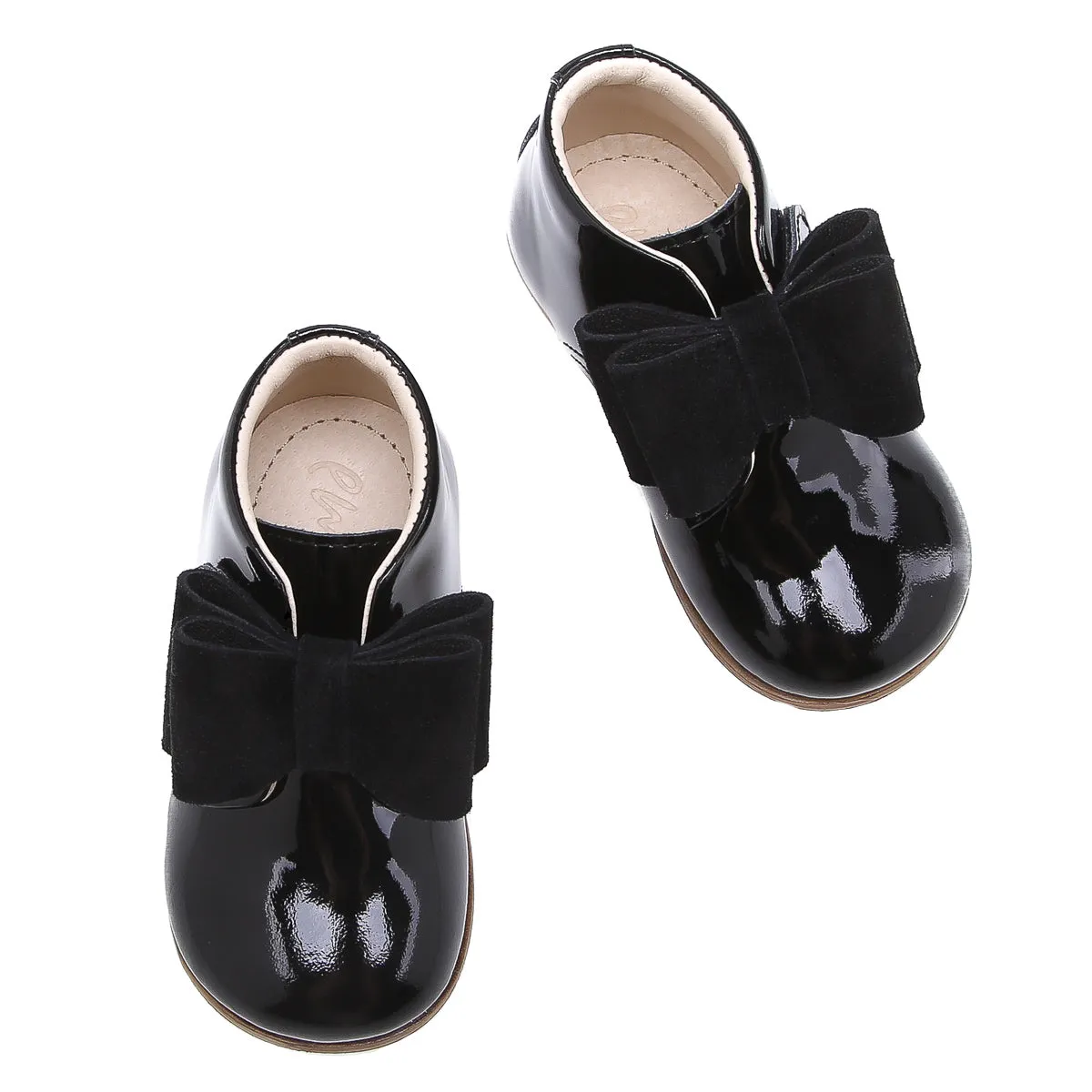 (1899-2) Emel Black bow velcro