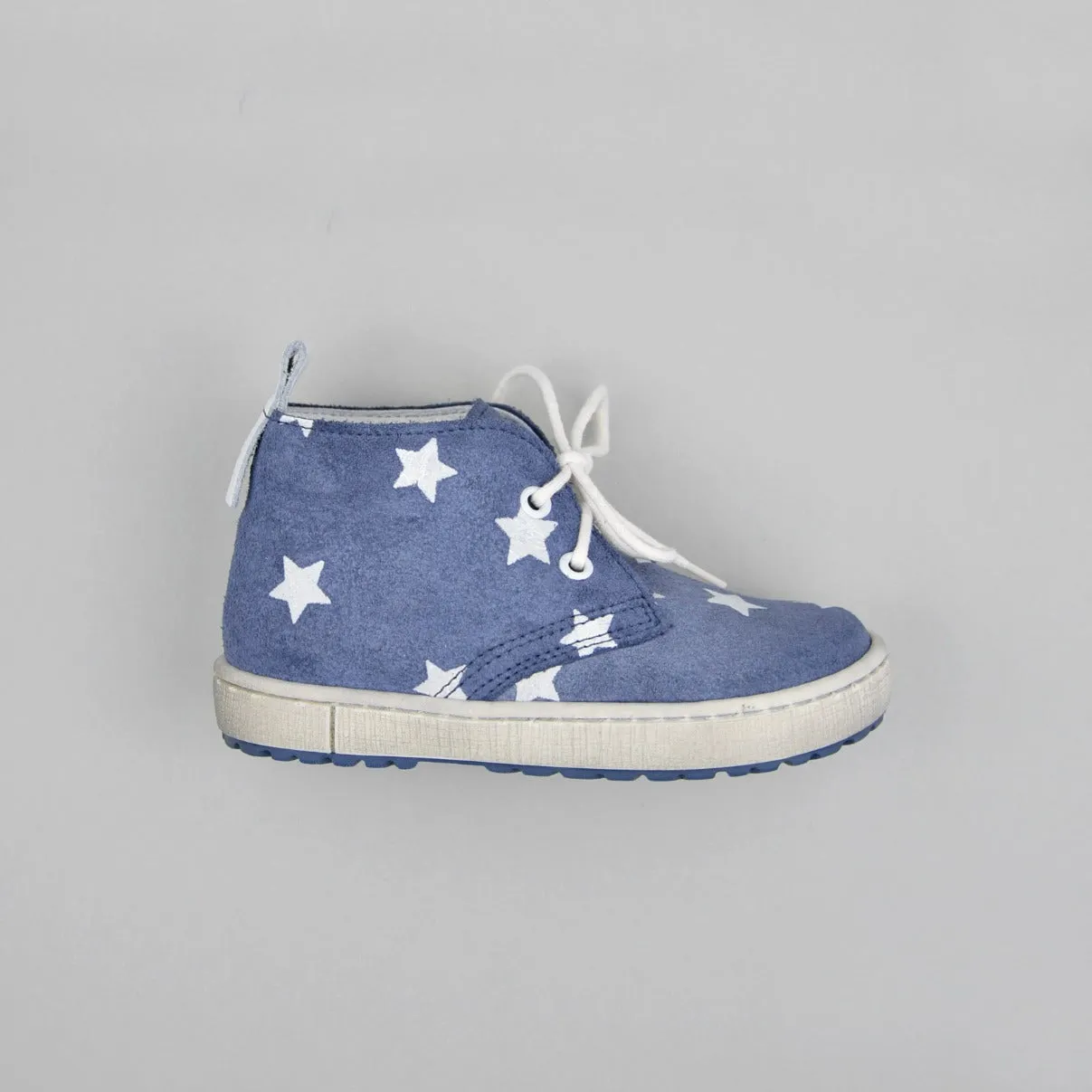 (2485/2494) Emel blue stars Lace Up Trainers