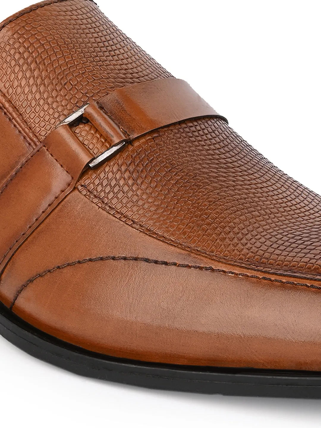 Alberto Torresi Synthetic Tan Slip On Formal Shoes