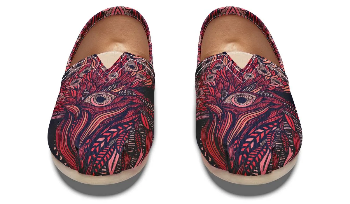 Artsy Rooster Casual Shoes