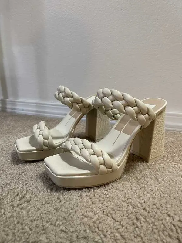 ASHBY HEELS IN IVORY STELLA - re:vita