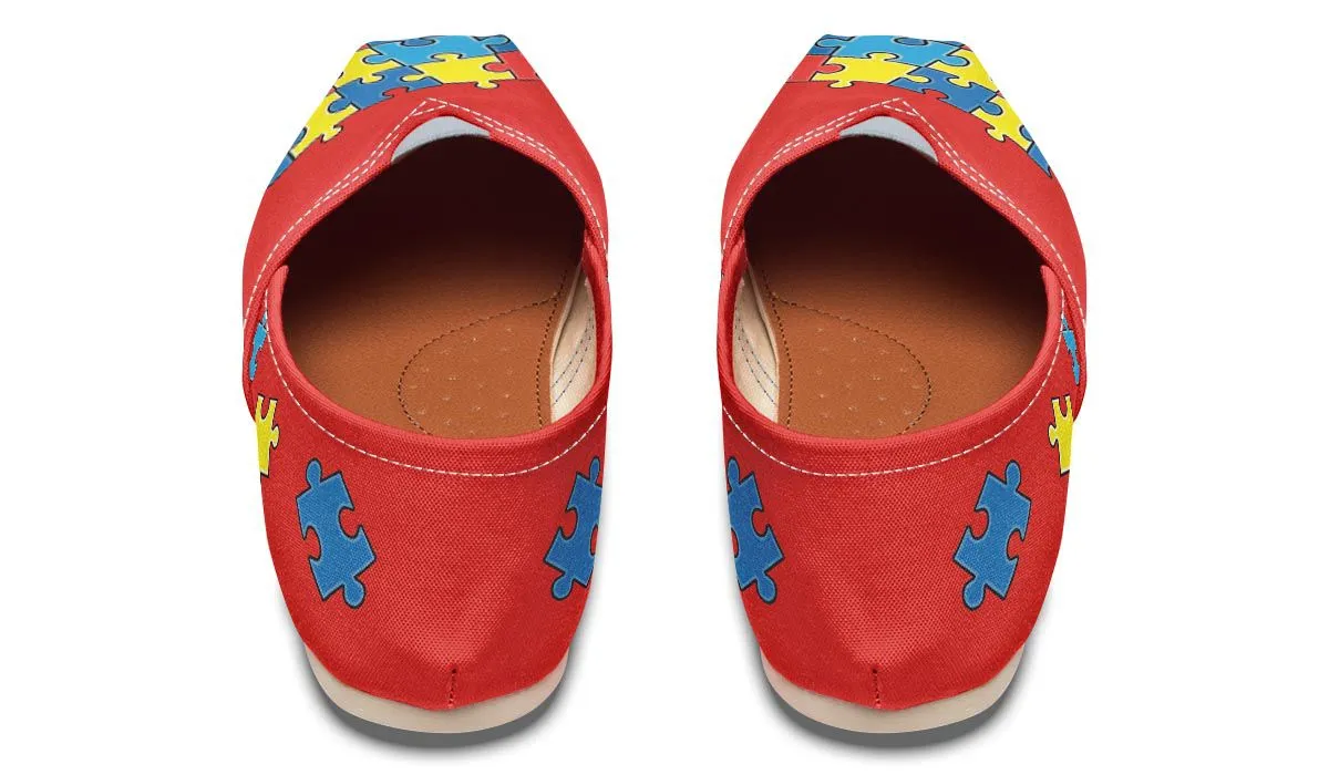 Autism Awareness Puzzle Casual Shoes