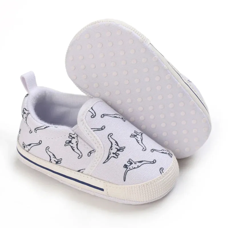 Baby Boys Casual Dinosaur Canvas Shoes