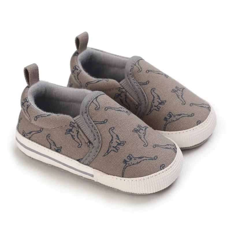 Baby Boys Casual Dinosaur Canvas Shoes