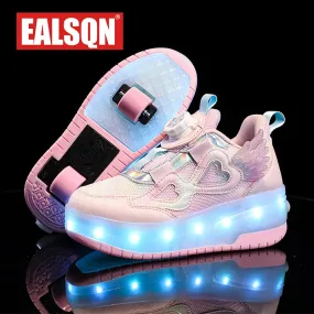 Baby Girl Luminous LED Summer Skate Sneakers