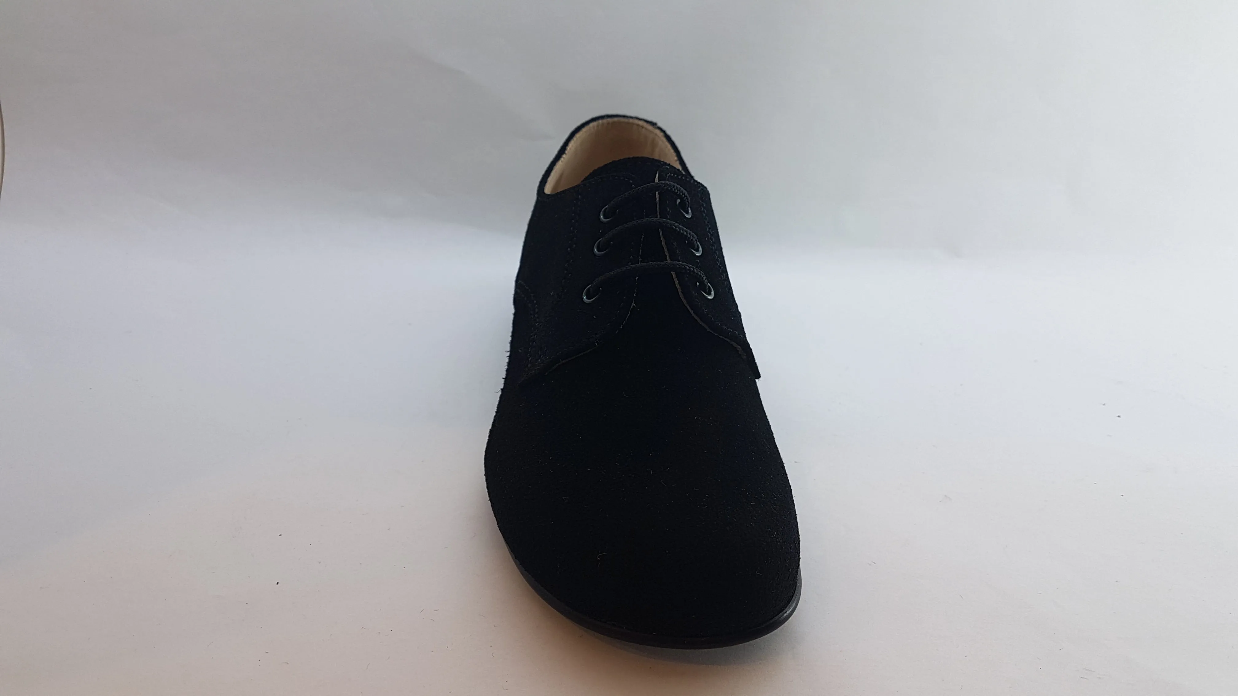 Beberlis Black Suede Oxford Dress Shoes