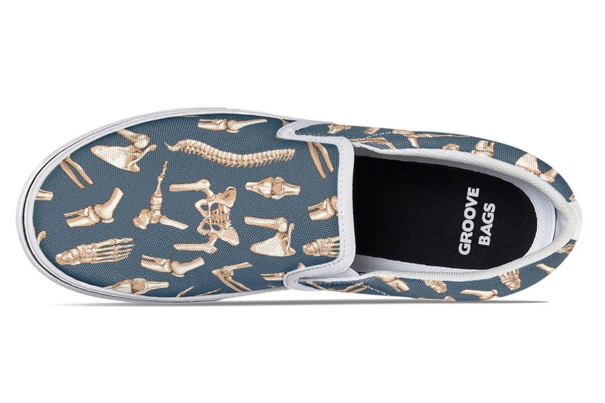 Bone Pattern Slip-On Shoes