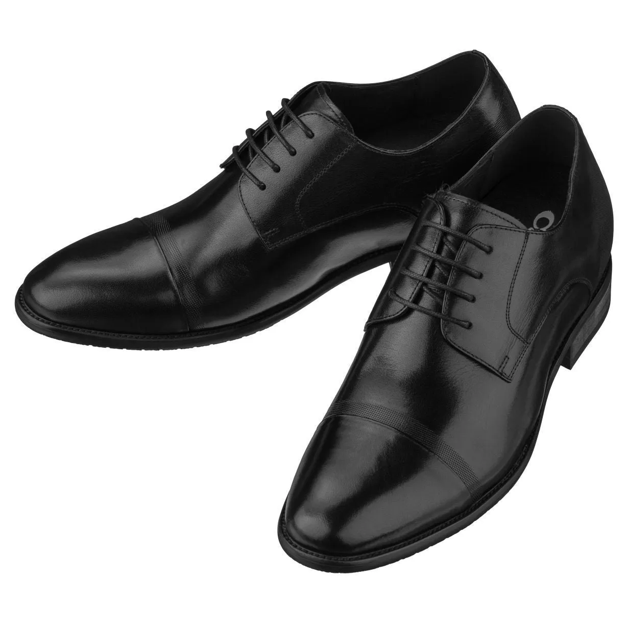 CALTO Black Formal Dress Shoes - Three Inches - Y1004