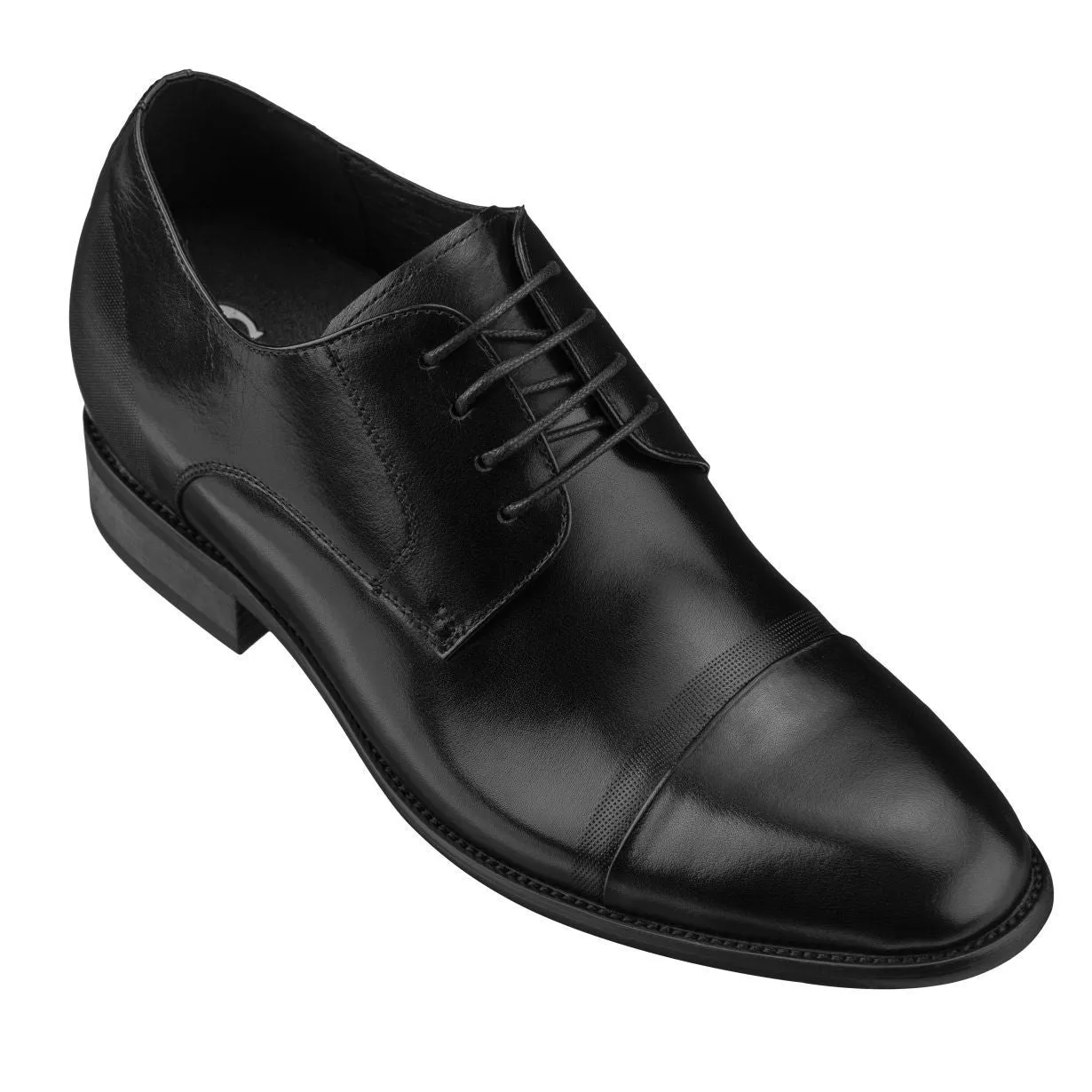 CALTO Black Formal Dress Shoes - Three Inches - Y1004