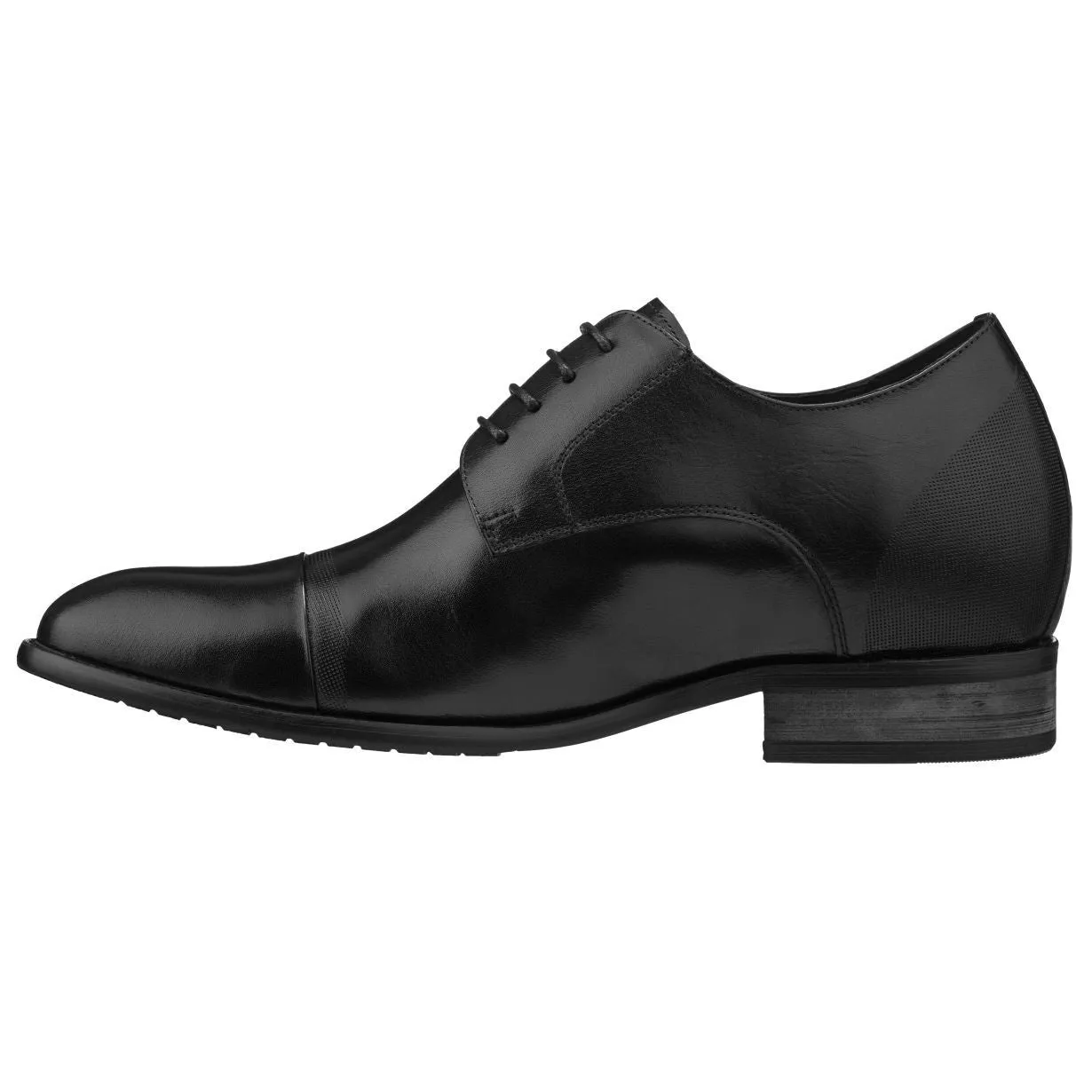 CALTO Black Formal Dress Shoes - Three Inches - Y1004