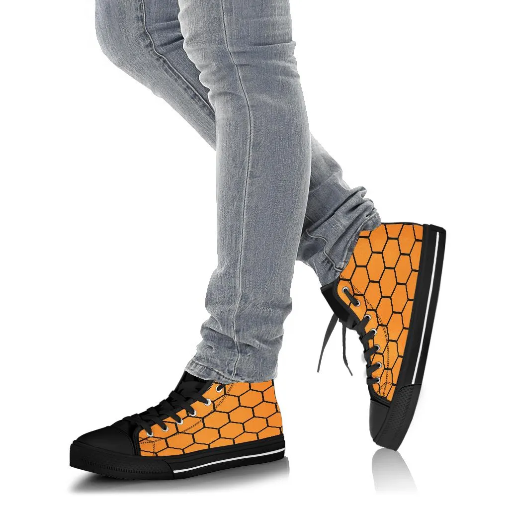 Canvas High Top Shoe - Honeycomb