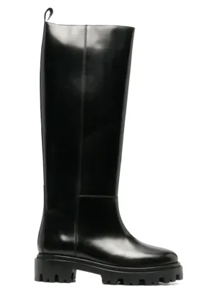 Cener Leather Knee-high Boots