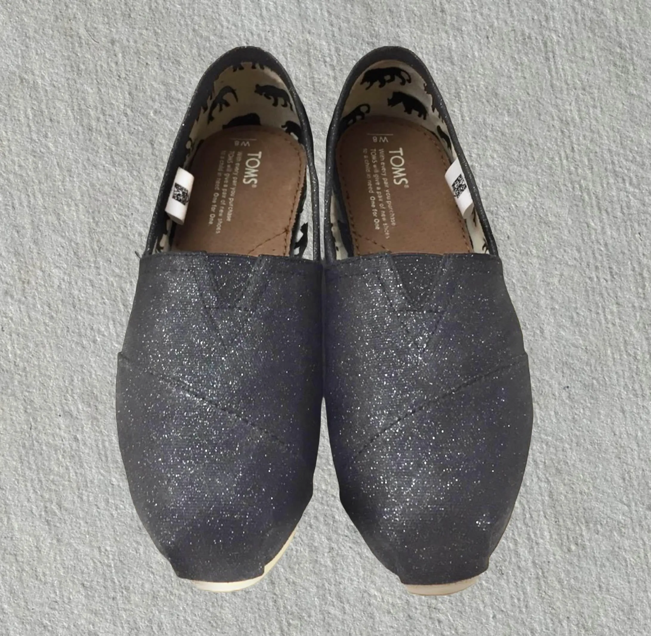 Charcoal Glitter Shoes