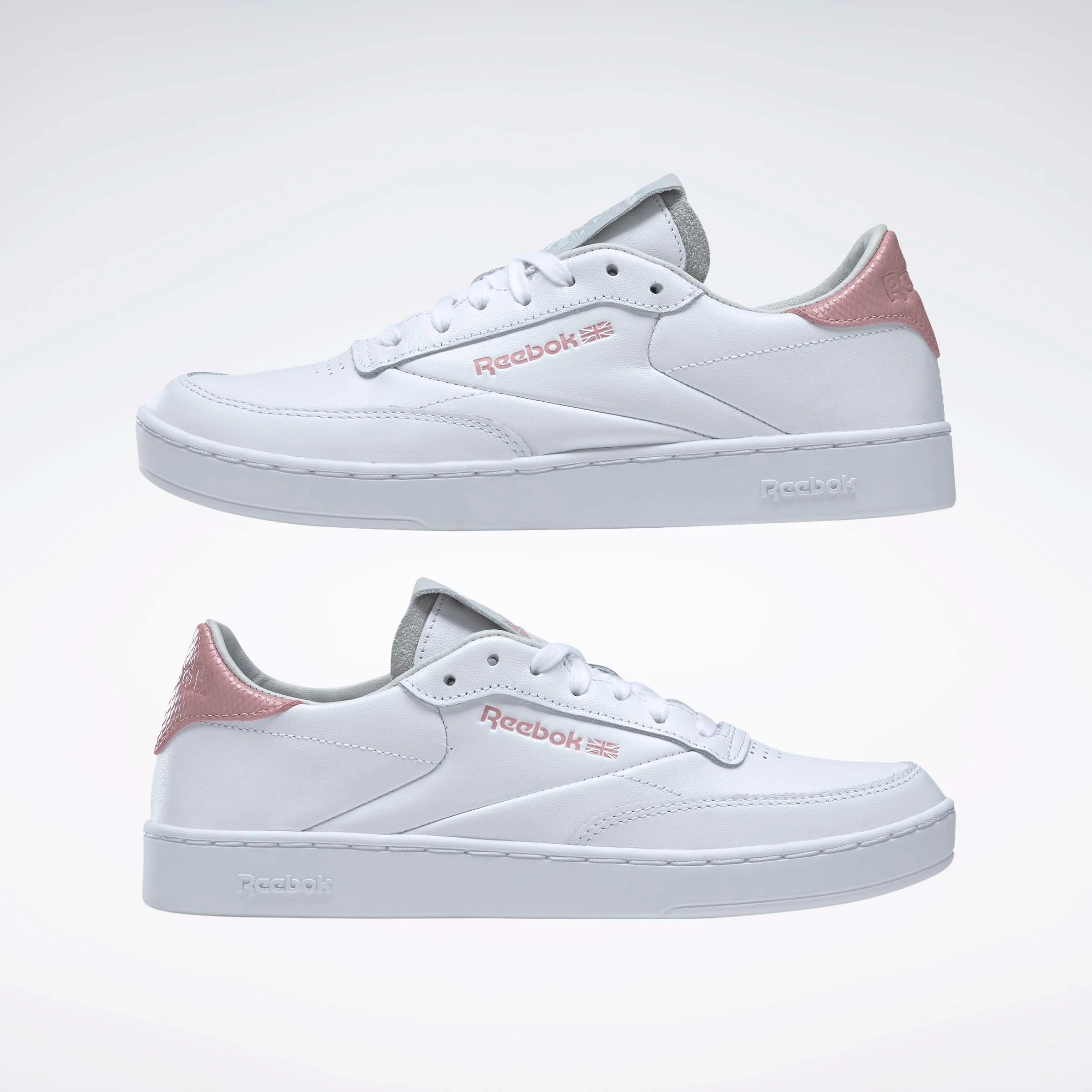 Club C Clean Shoes White/Smokey Rose/Pure Grey 2