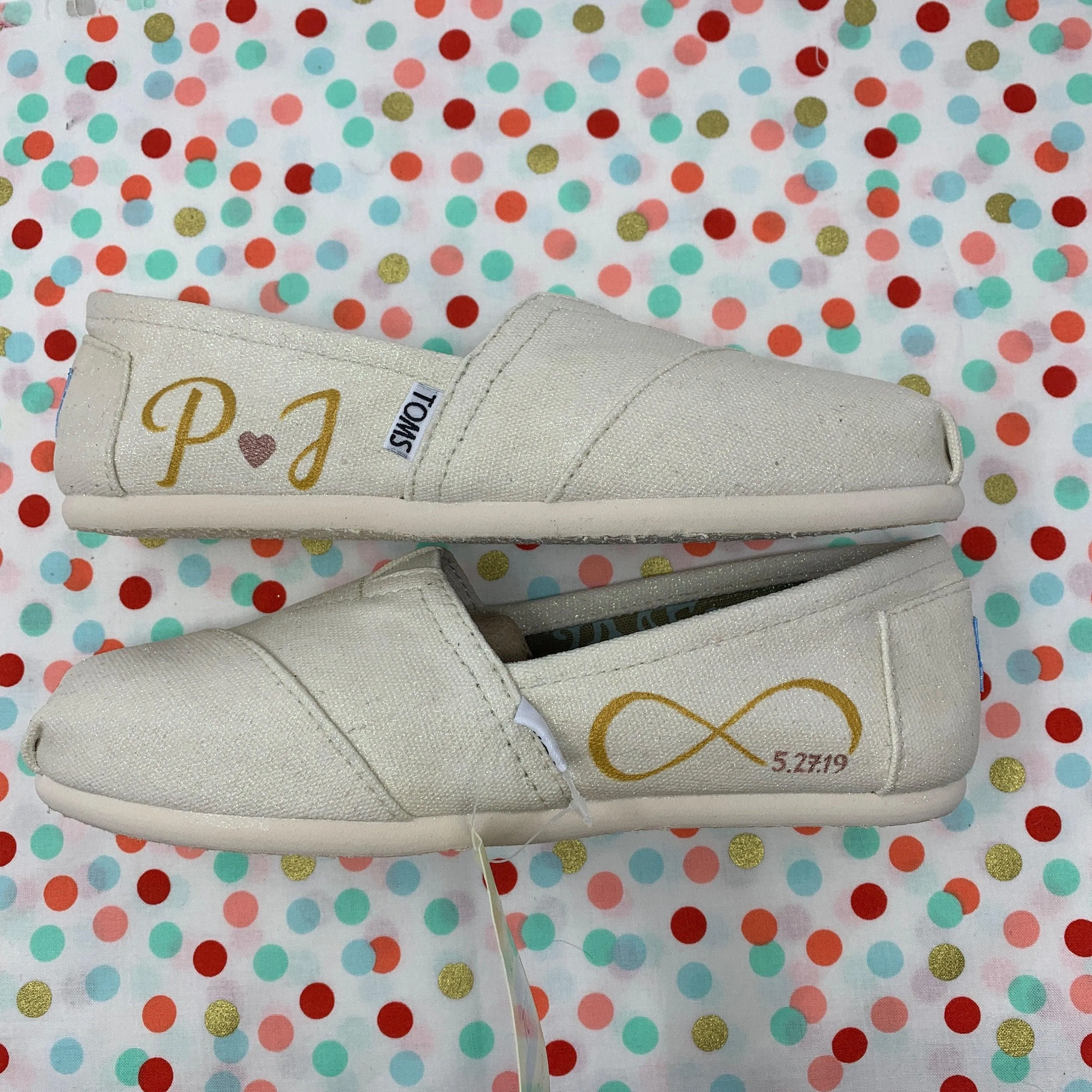 Custom Infinity Initial Shoes