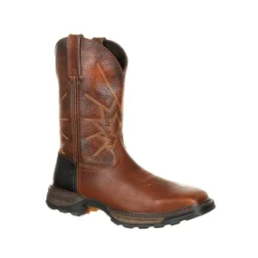 Durango Maverick Xp Men's Steel Toe Ventilated Pull-On Work Boots Ddb0175 In Tobacco