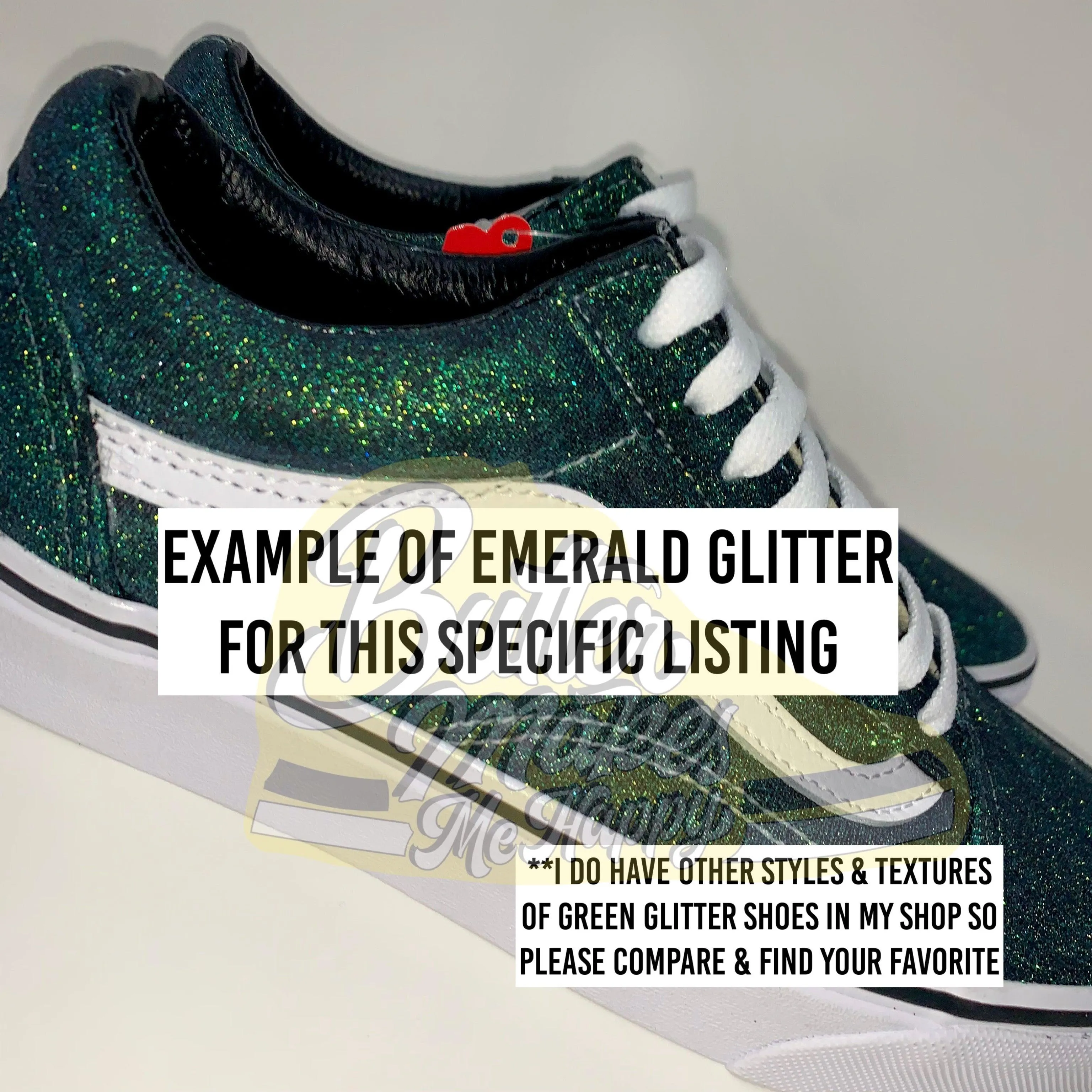 Emerald Glitter Shoes