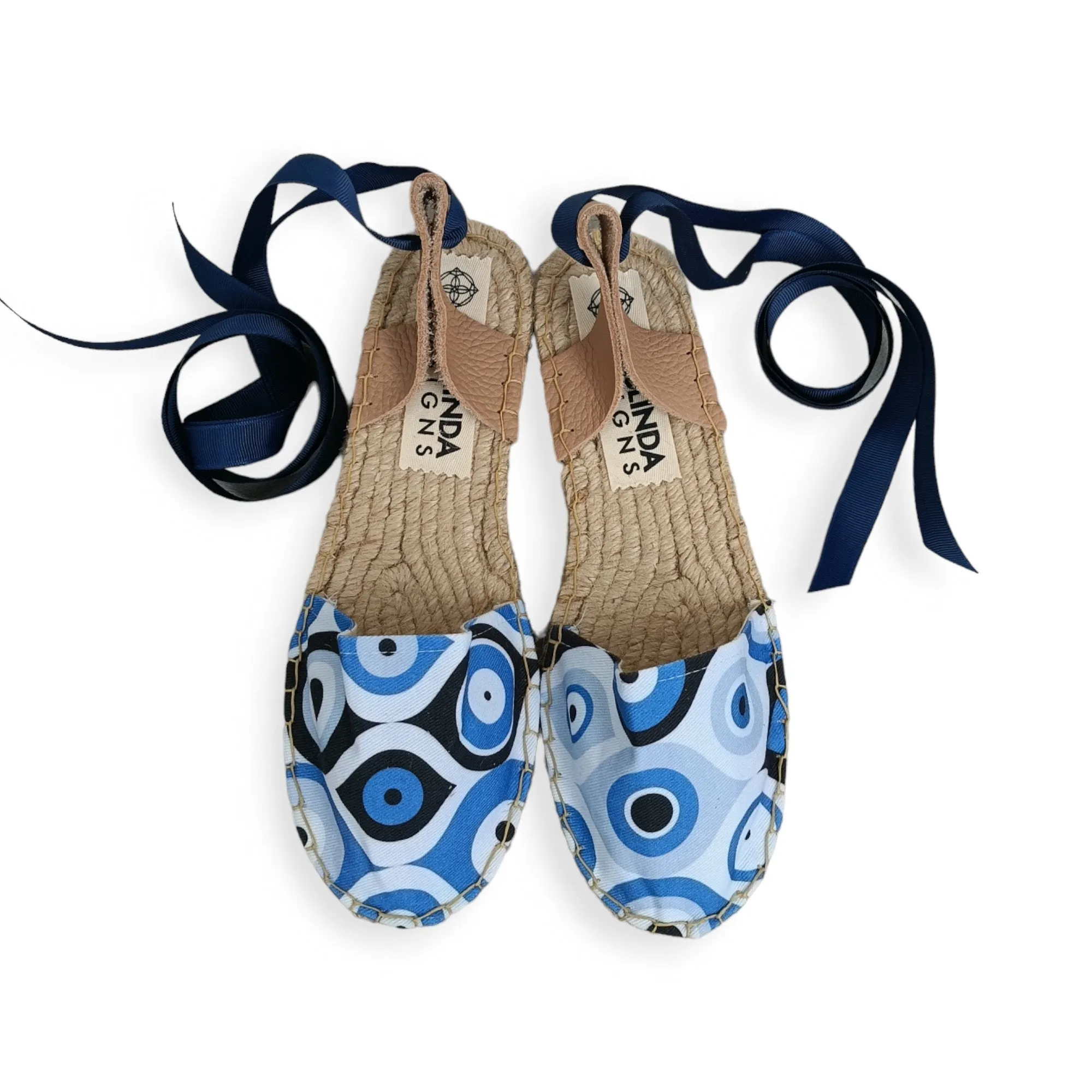 Espadrilles Sandals - Evil Eye Print