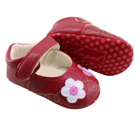 Faux Leather Mary Janes With Velcro Tab - Prewalker