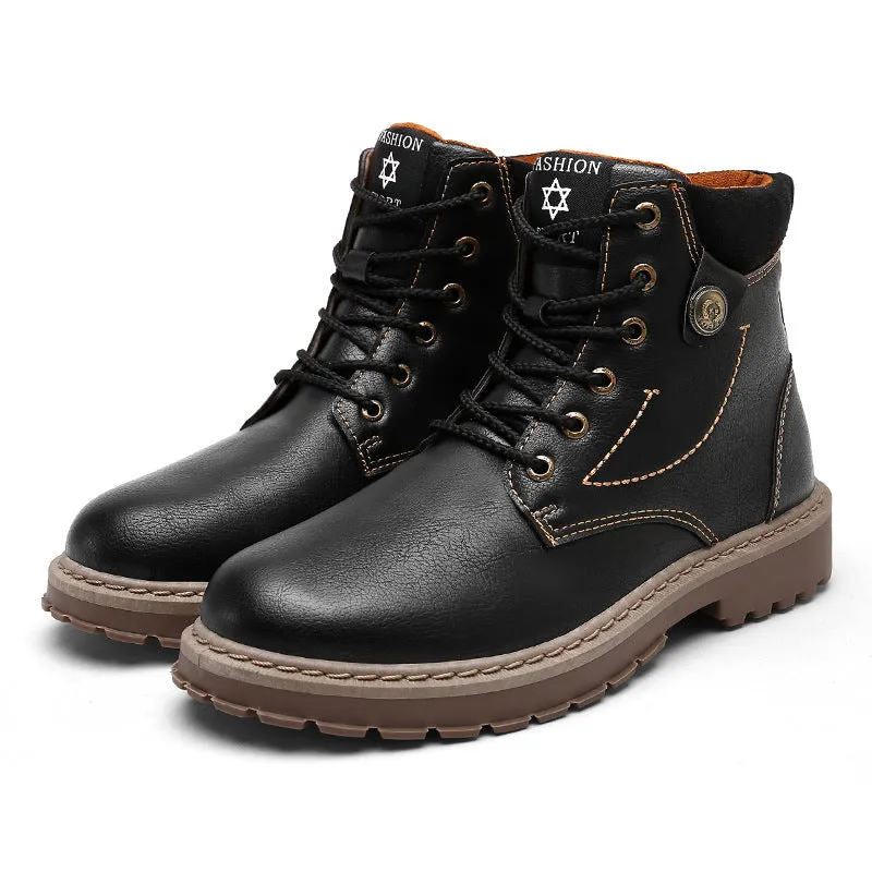 High top British leather boots Shoes