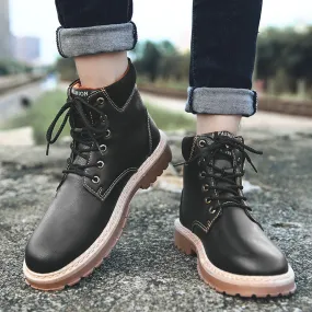 High top British leather boots Shoes