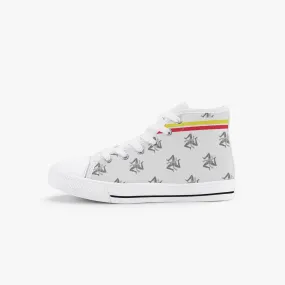 Kid’s High-Top Shoes Siclian pattern white