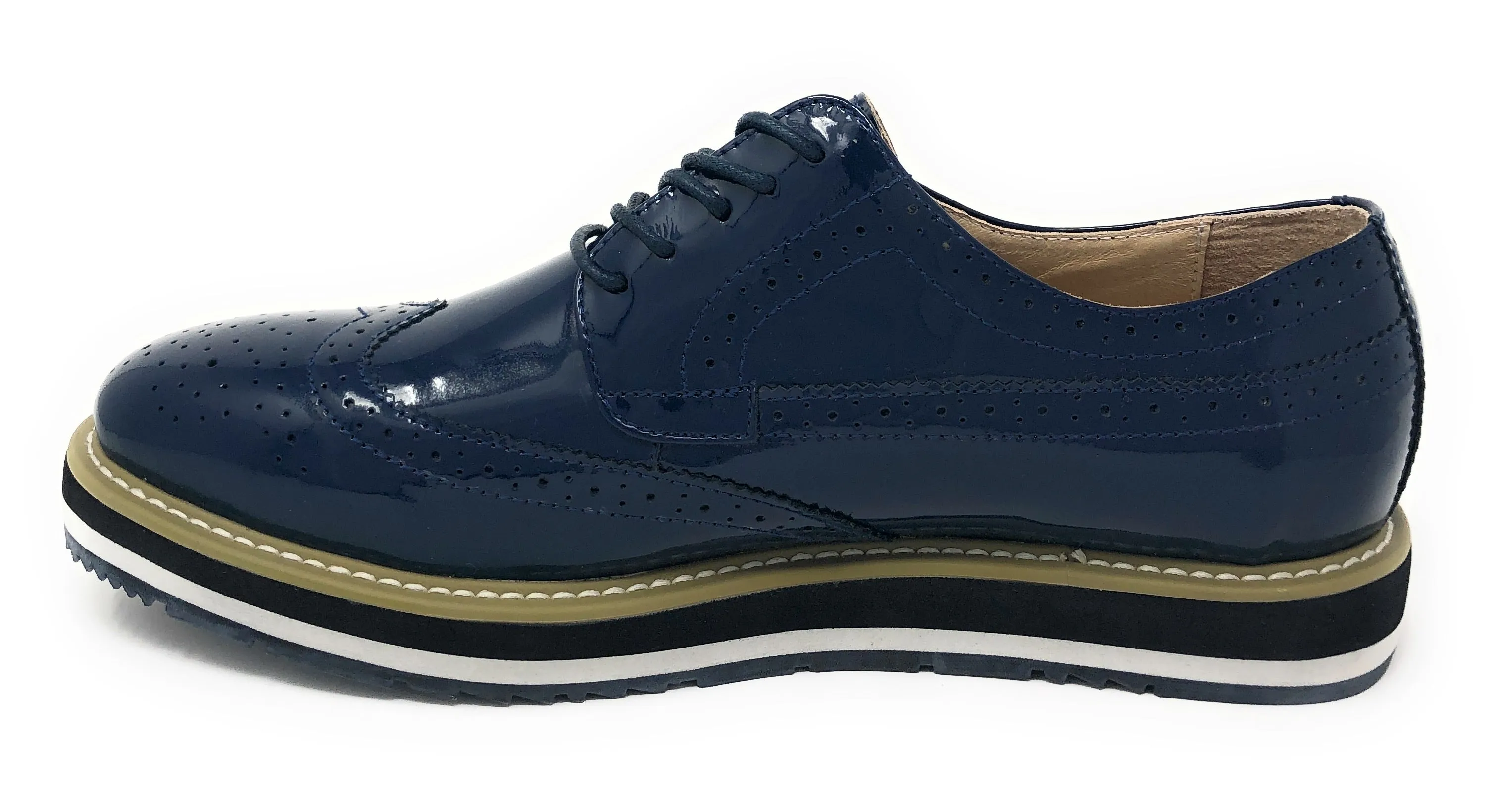 Men's Leather Shoes - Spirit Navy - Fashion-Mens