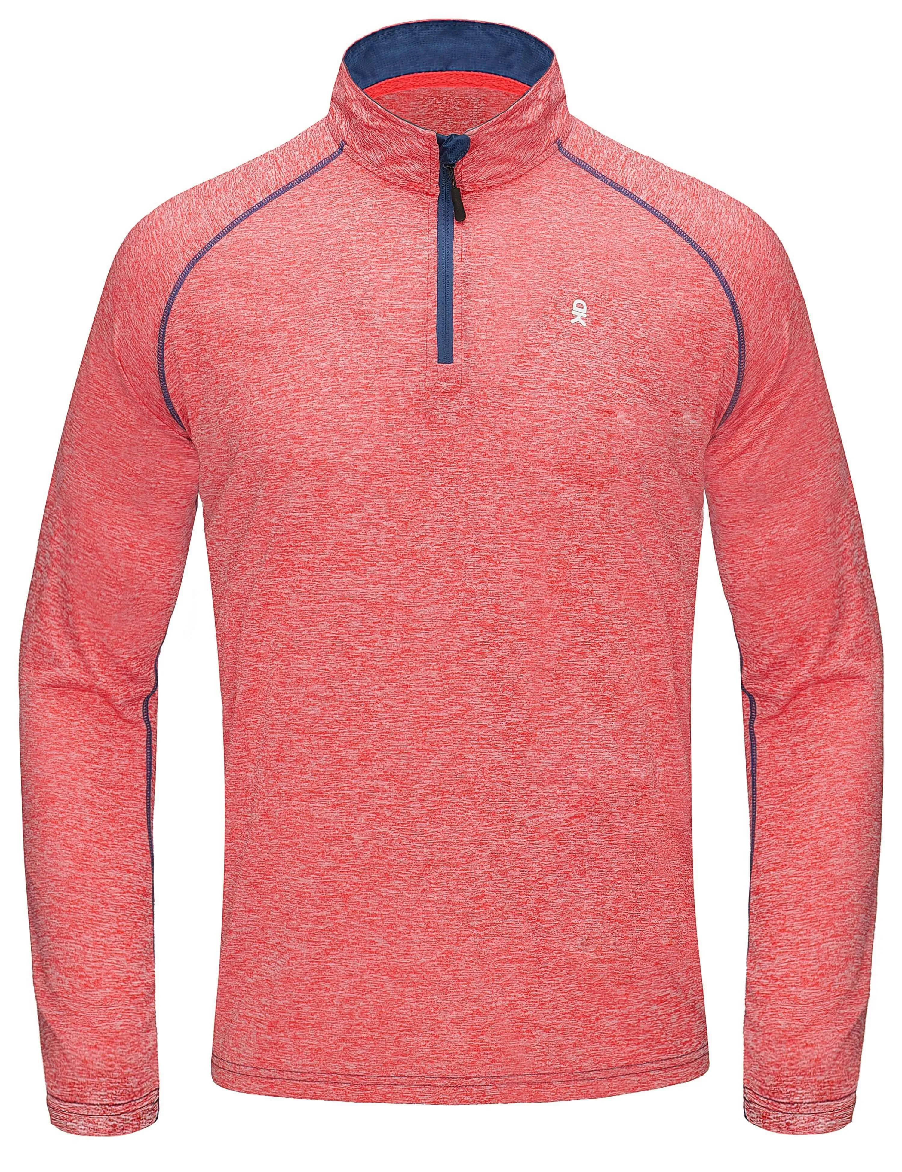 Men's Long Sleeve Quick Dry Lightweight Running Golf T-Shirt Top