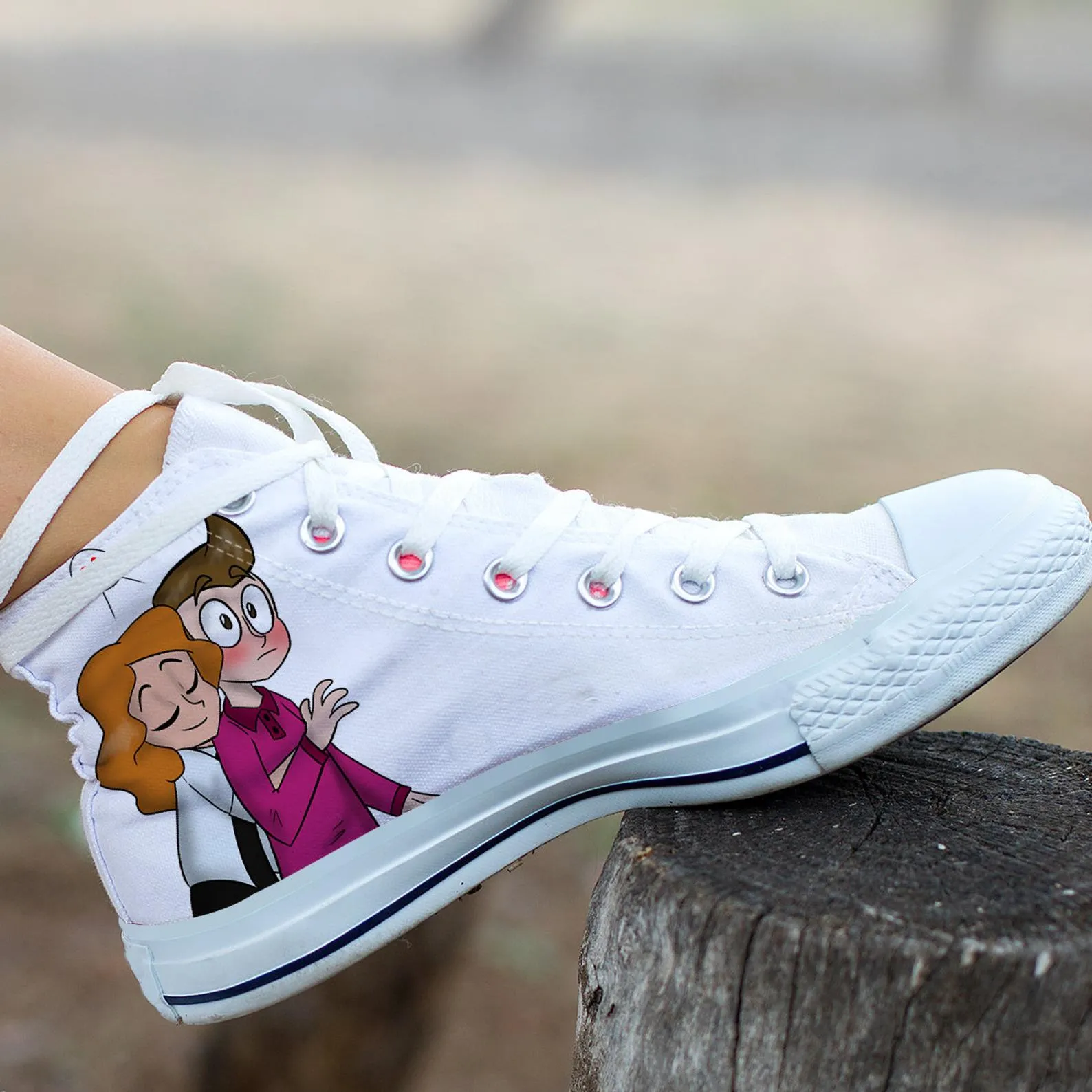 Milo Murphy&#39;s Law Hi Tops, Cartoon Shoes, Disney Custom Shoes, Disney Movie Hi Tops, Milo Murphy Hightops, Walt Disney Animation Film