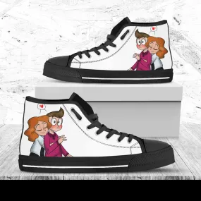 Milo Murphy&#39;s Law Hi Tops, Cartoon Shoes, Disney Custom Shoes, Disney Movie Hi Tops, Milo Murphy Hightops, Walt Disney Animation Film