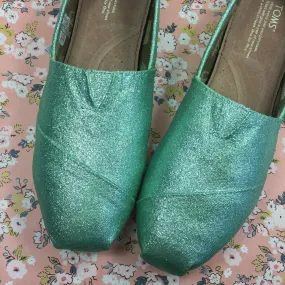 Mint Glitter Shoes