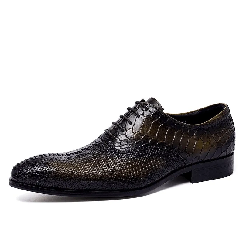 Original Design Men's Flat Shoes / Luxury Lace-up Leather Oxford Shoes / Fashion Footwear