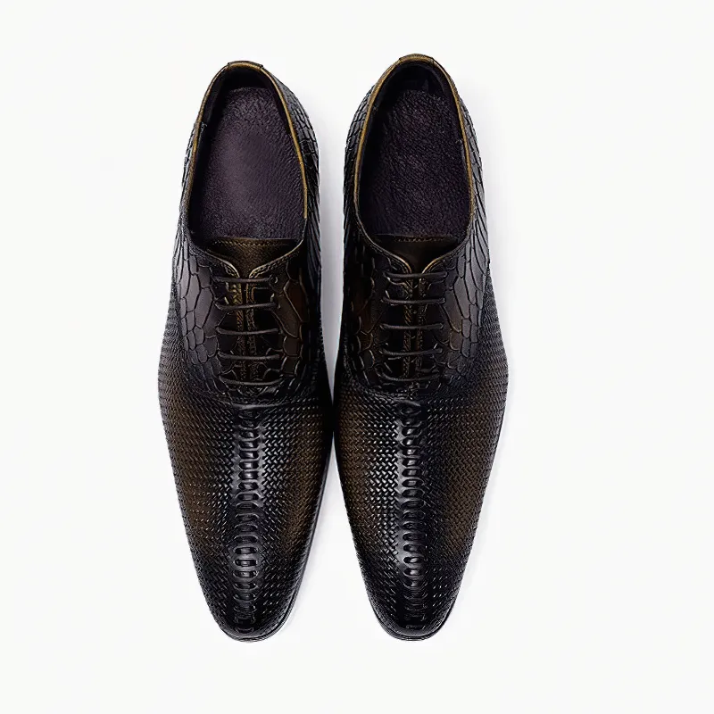 Original Design Men's Flat Shoes / Luxury Lace-up Leather Oxford Shoes / Fashion Footwear