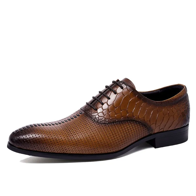 Original Design Men's Flat Shoes / Luxury Lace-up Leather Oxford Shoes / Fashion Footwear