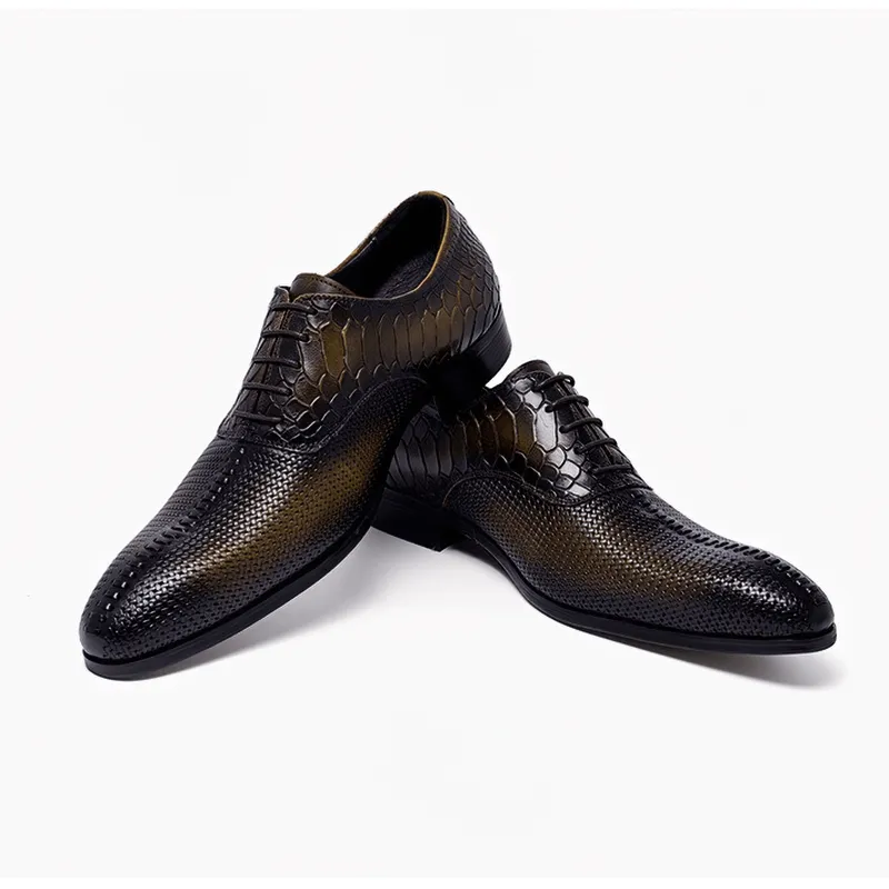 Original Design Men's Flat Shoes / Luxury Lace-up Leather Oxford Shoes / Fashion Footwear