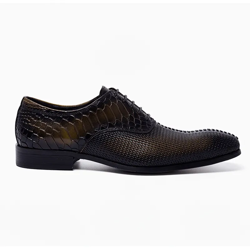 Original Design Men's Flat Shoes / Luxury Lace-up Leather Oxford Shoes / Fashion Footwear