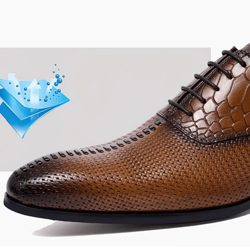 Original Design Men's Flat Shoes / Luxury Lace-up Leather Oxford Shoes / Fashion Footwear