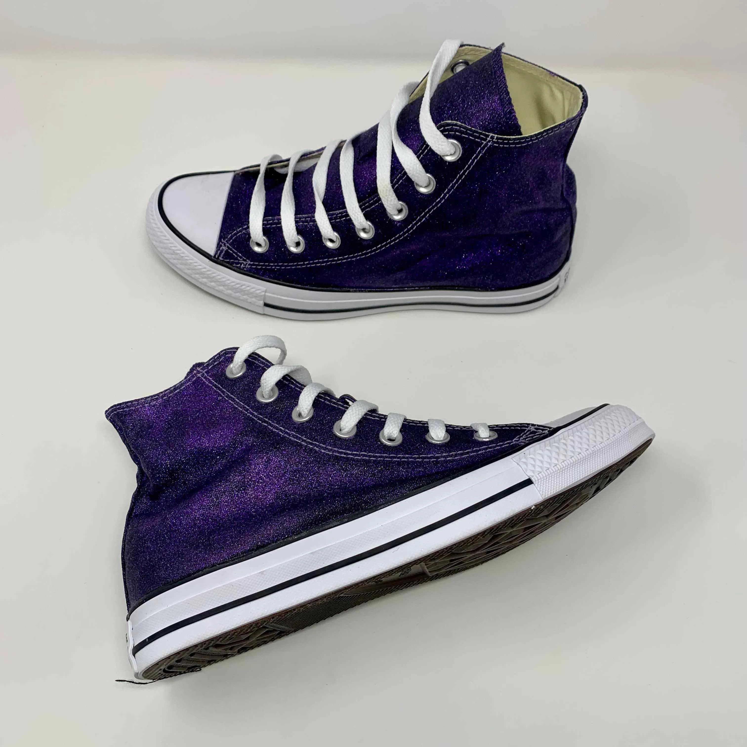 Purple Glitter Shoes