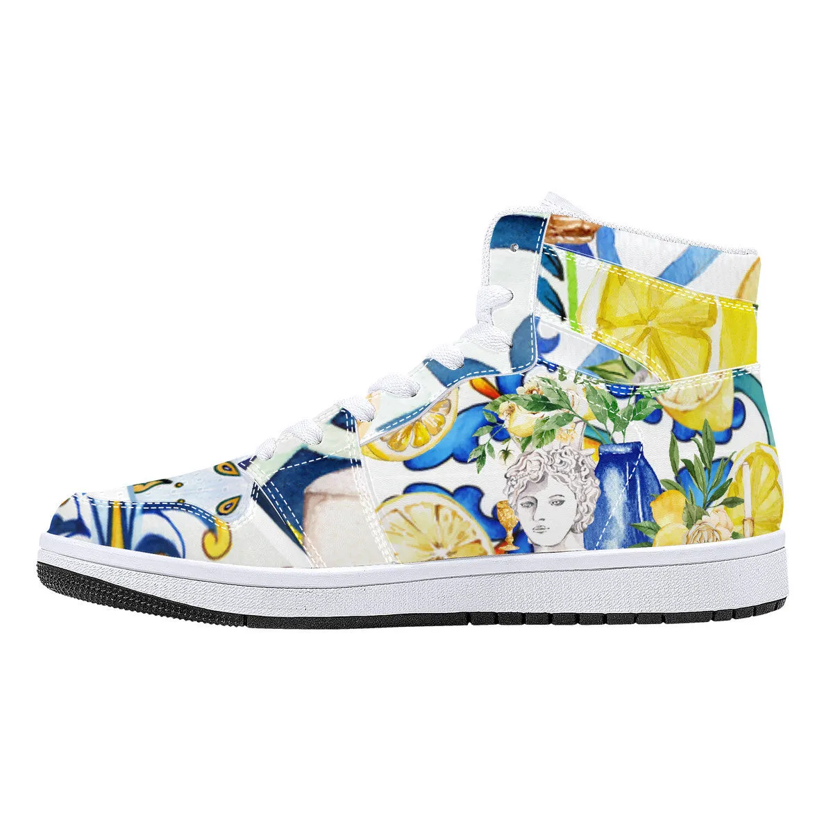 Sapori d'Amalfi High-Top Vegan Leather Sneakers