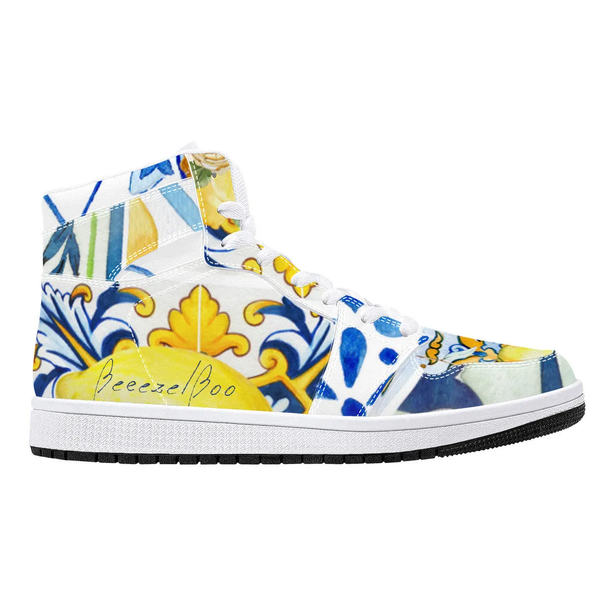 Sapori d'Amalfi High-Top Vegan Leather Sneakers