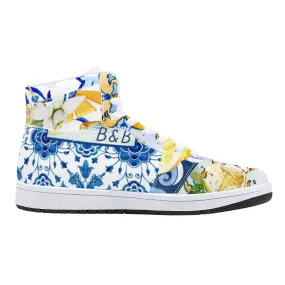 Sapori d'Amalfi High-Top Vegan Leather Sneakers