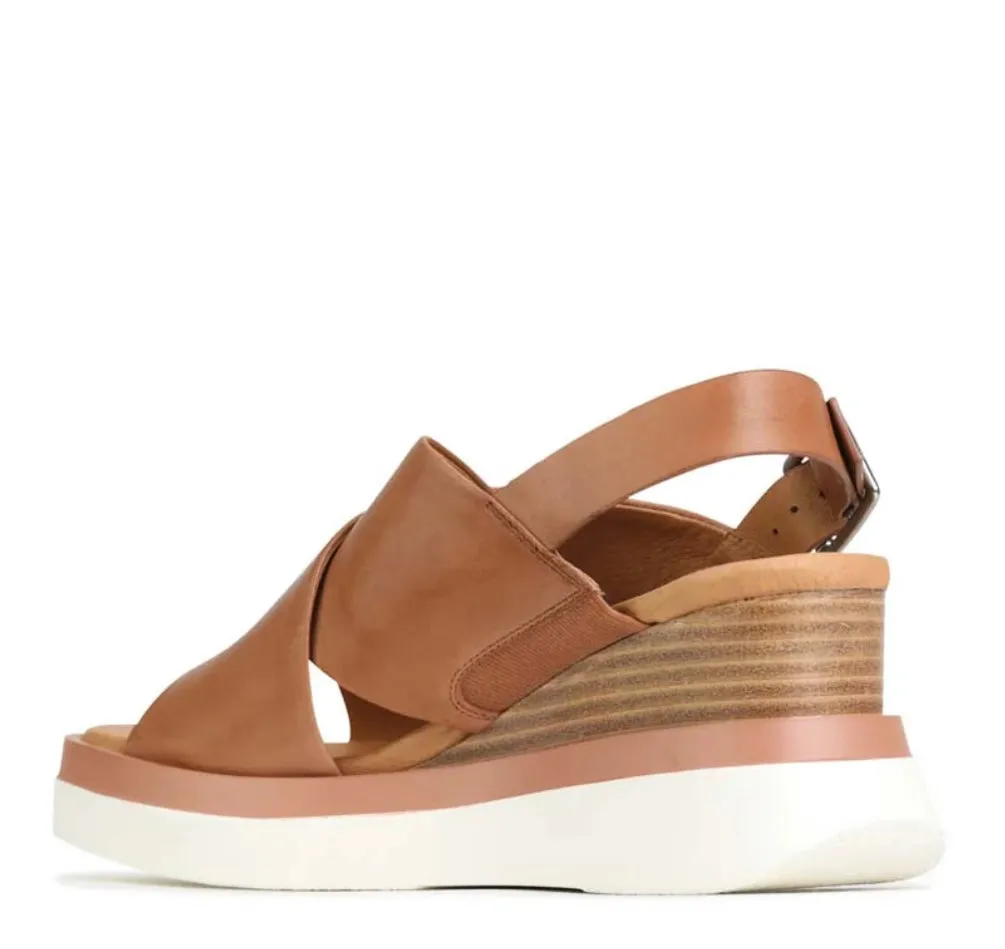 Sasille Slingback Wedge Brandy