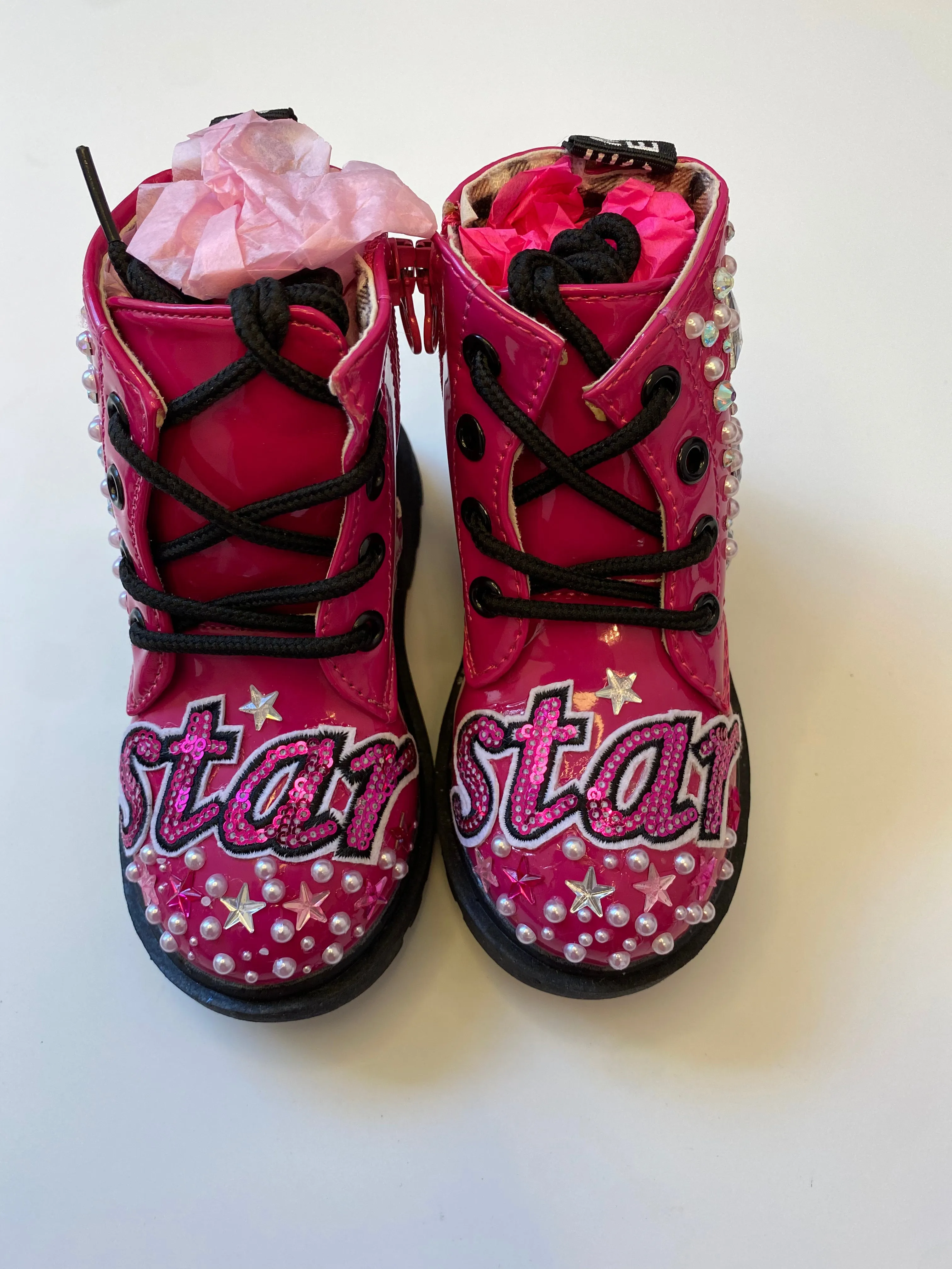 STARTS AND PEARLS GIRLS BOOTS