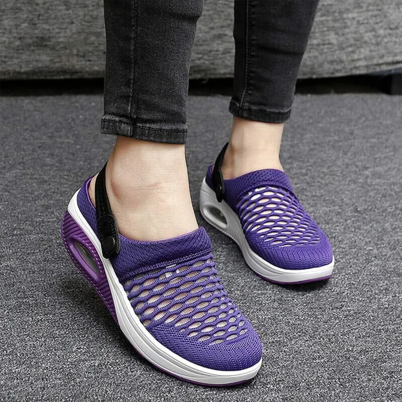 Women Walking Shoes Air Cushion Slip-On Shoes