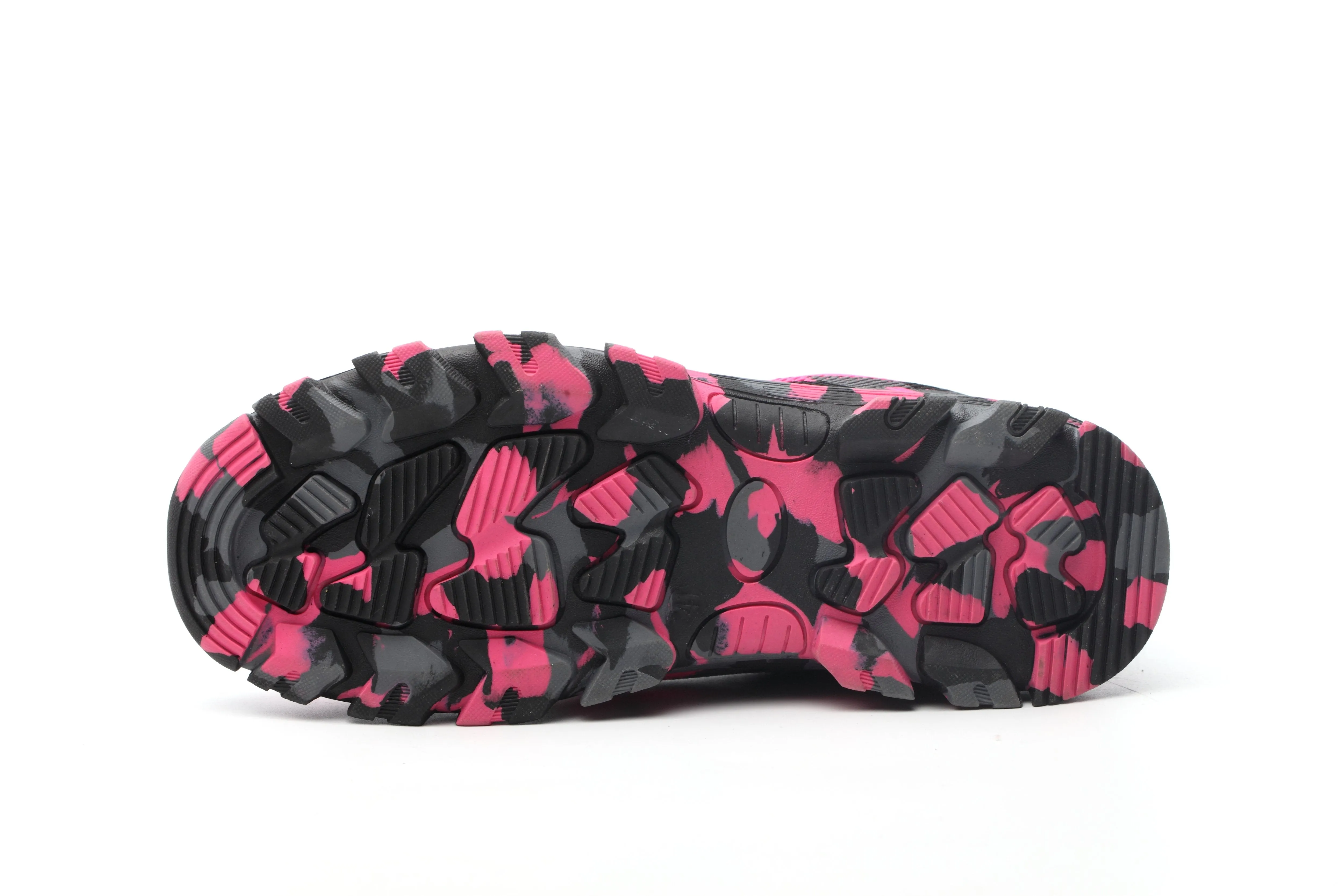 YSK 526: Camo Steel Toe Fashion Shoes (Pink)